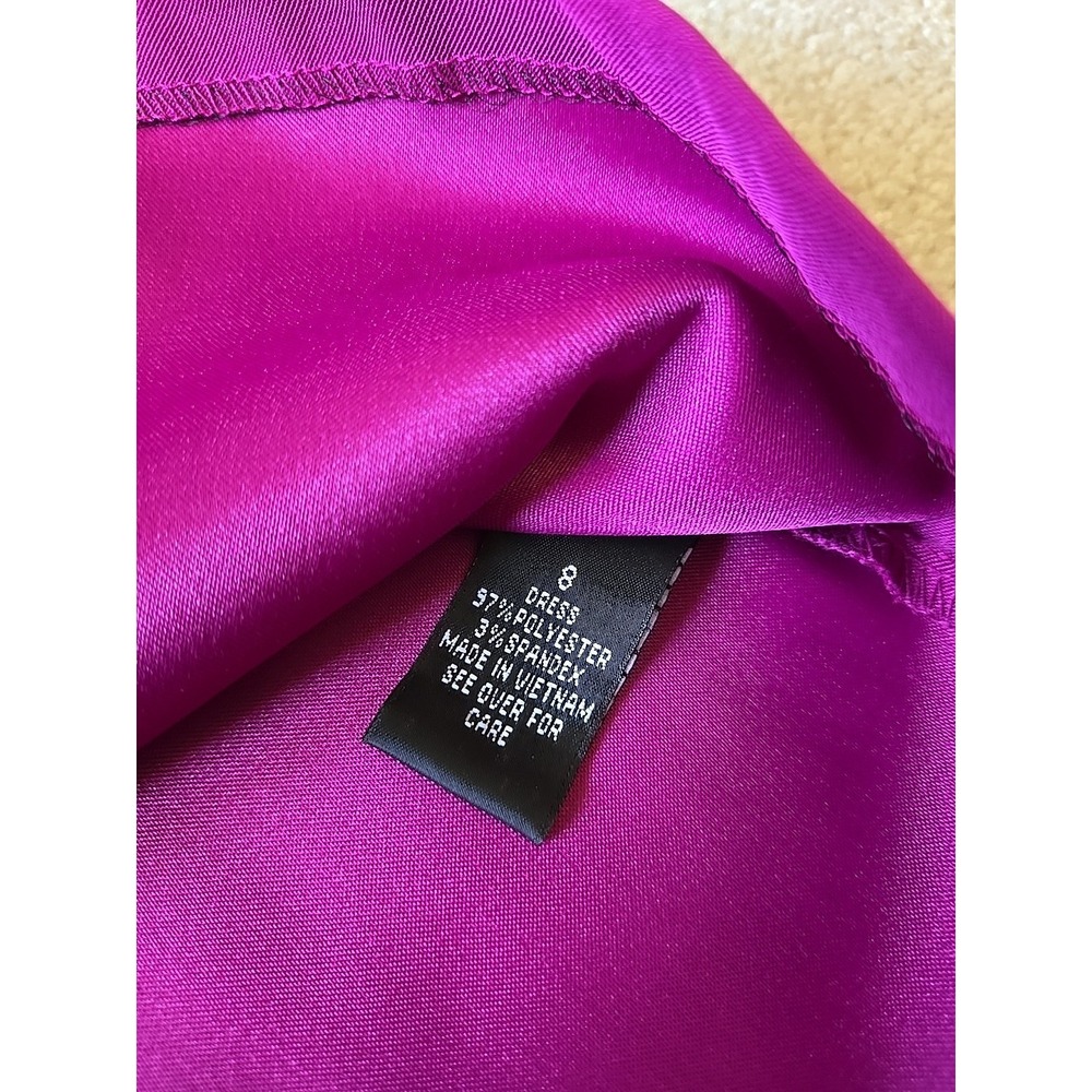 Alyx Women's Fuchsia Berry Sleeveless Sheath Dress Size 8 Polyester NWT - Picture 9 of 10